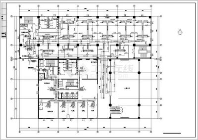 某饭店大型空调设备结构参考图纸